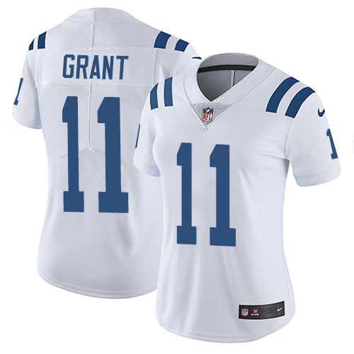 Indianapolis Colts #11 Limited Ryan Grant White Nike NFL Road Women JerseyVapor Untouchable jerseys